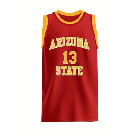 NWT James Harden ASU Throwback Jersey Red #13 Arizona State Sun Devils - Picture 2 of 5